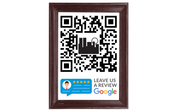 GMB QR Code Framed