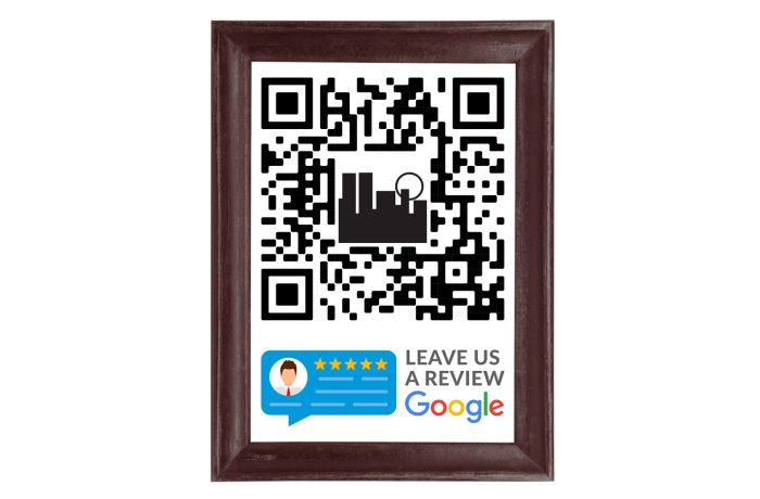 GMB QR Code Framed